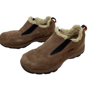 Sorel Icefall Slip On Suede Ankle Boots Womens 7 Brown